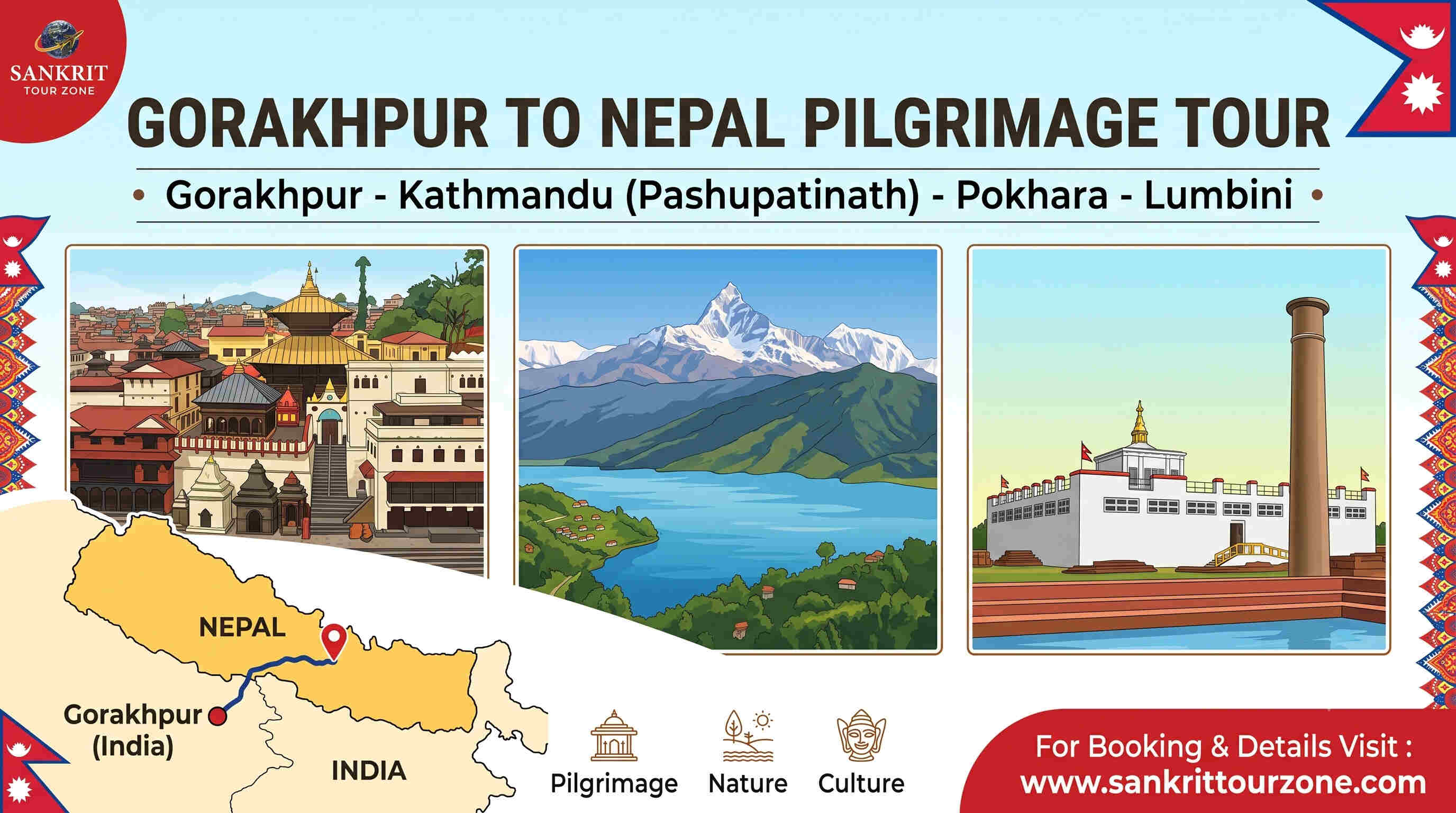 Gorakhpur to Nepal Pilgrimage Tour